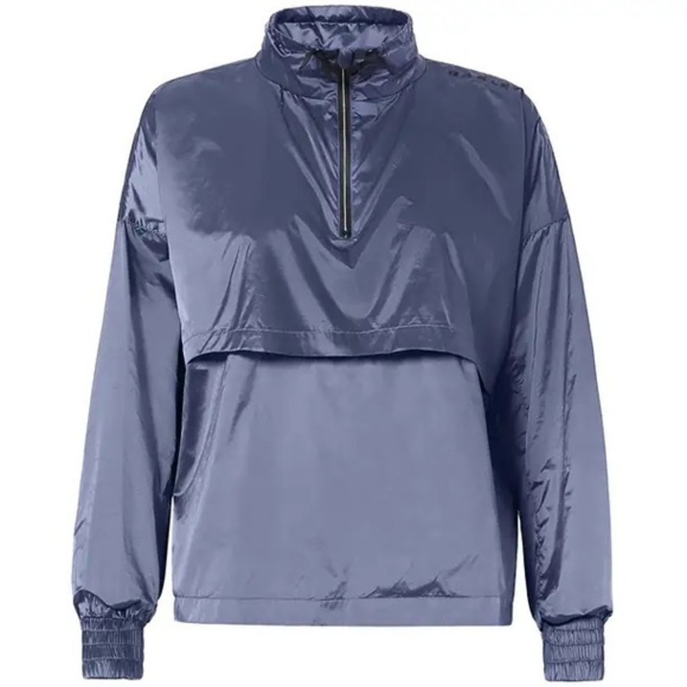 Oakley satin blue hooded SI Luxe Anorak Pullover Jacket size XL
